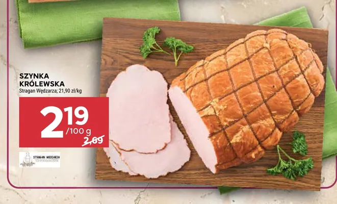 Szynka królewska Stragan Wędzarza promocja w Stokrotka