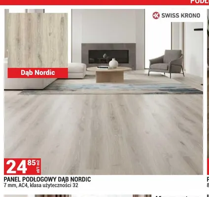 Panel podłogowy Dąb Nordic Swiss Krono promocja w Merkury Market