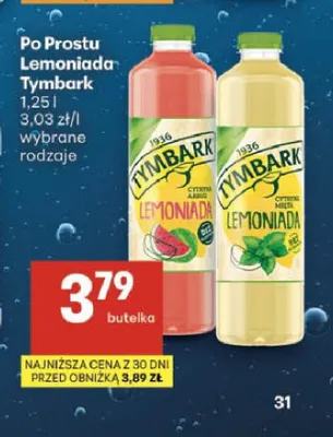 Po Prostu Lemoniada Tymbark Cytryna Mięta promocja w Delikatesy Centrum