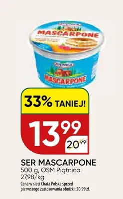 Ser mascarpone promocja w Chata Polska