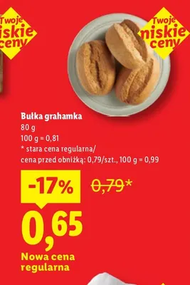 Bułka grahamka promocja w Lidl