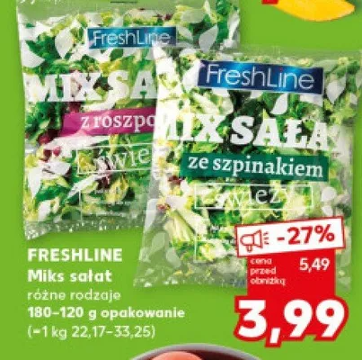 Mix sałat różne rodzaje promocja w Kaufland