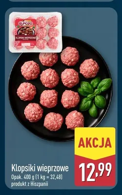 Klopsiki wieprzowe Elpozo promocja w Aldi