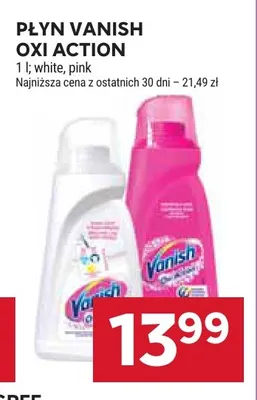 Płyn Vanish Oxi Action pink promocja w Stokrotka