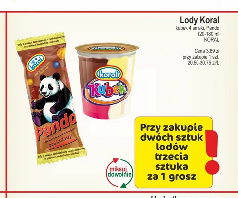 Lody Pando promocja w Marketvita