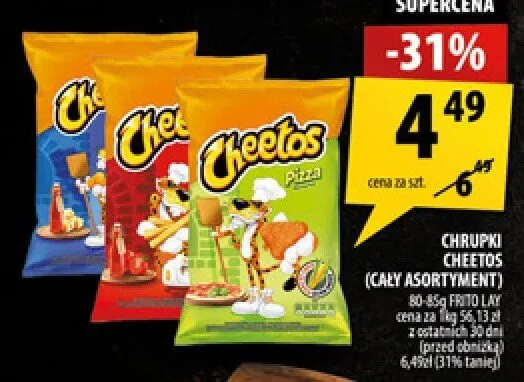 Chrupki Cheetos promocja w Arhelan