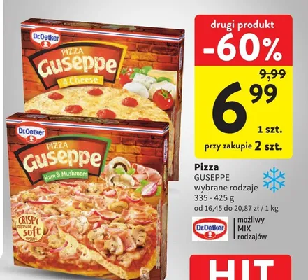Pizza Guseppe wybrane rodzaje promocja w Intermarche