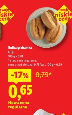 Bułka grahamka promocja w Lidl