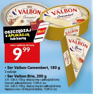 Ser Valbon Brie, 200 g promocja w Twój Market