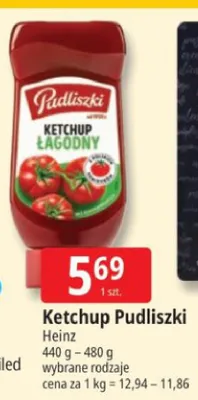 Ketchup łagodny Pudliszki promocja w Leclerc
