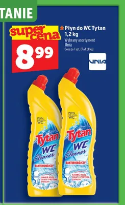 Płyn do WC Tytan WC Cleaner kamień i rdza promocja w TOPAZ