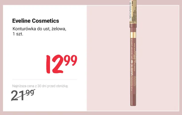Konturówka do ust żelowa Eveline Cosmetics promocja w Rossmann