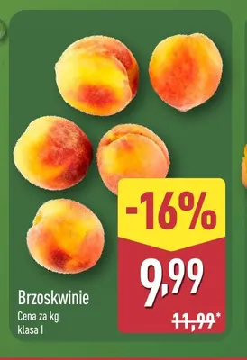 Brzoskwinie promocja w Aldi