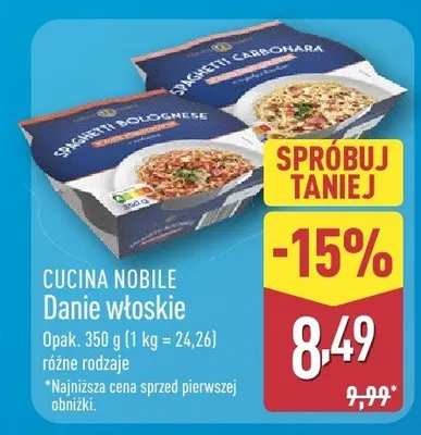 Danie włoskie promocja w Aldi