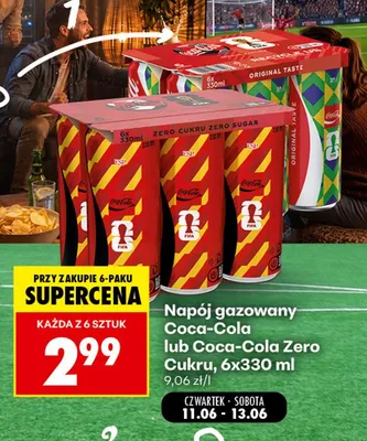 Napój gazowany Coca-Cola 6-pak 330 ml promocja w Biedronka