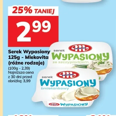 Serek Wypasiony ze szczypiorkiem Mlekovita promocja w Hitpol