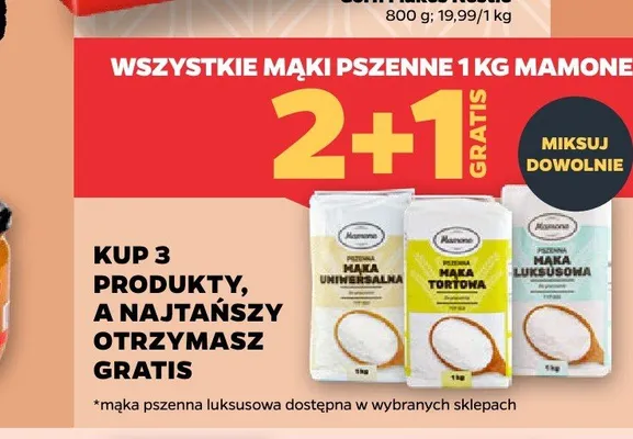 Mąka pszenna tortowa Mamone promocja w Netto