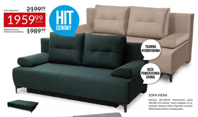 Sofa Viera promocja w Abra Meble