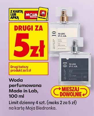 Woda perfumowana Made in Lab 101 promocja w Biedronka