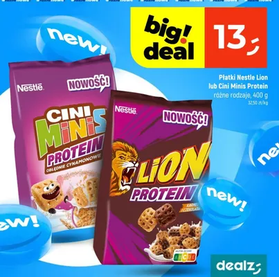 Płatki Lion Protein promocja w Dealz
