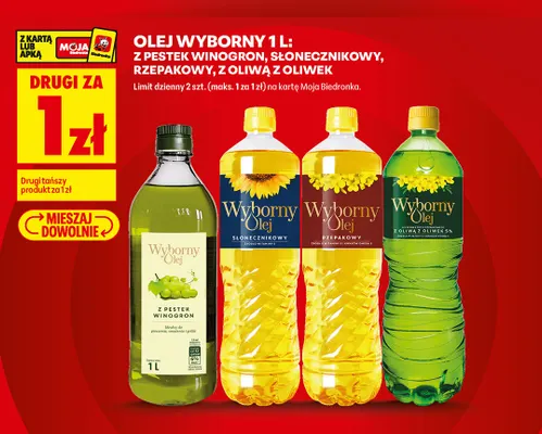 Olej Wyborny z oliwą z oliwek promocja w Biedronka