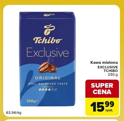 Kawa mielona Exclusive Tchibo promocja w Carrefour Express