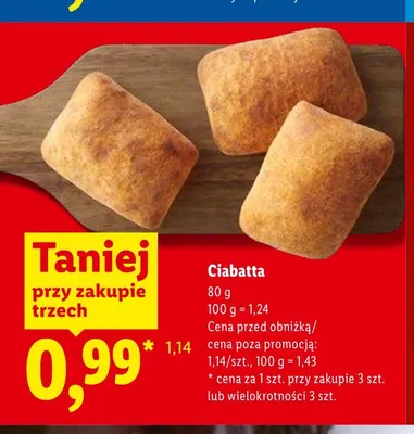 Ciabatta promocja w Lidl