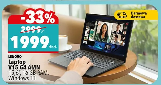 Laptop V15 G4 AMN 15.6", 16 GB RAM, Windows 11 promocja w Biedronka