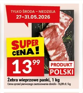 Żebra wieprzowe paski promocja w Twój Market