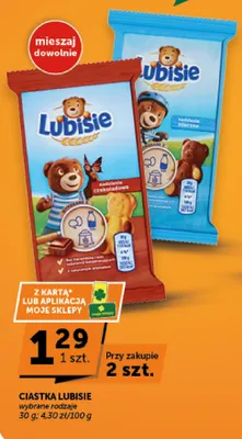 Ciastka Lubisie nadzienie mleczne promocja w Euro Sklep