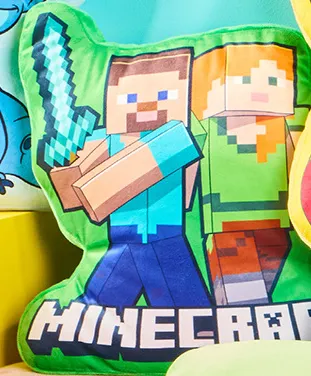 Poduszka w kształcie postaci Minecraft promocja w Biedronka
