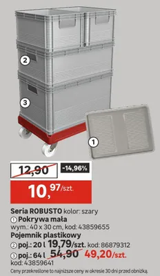 Pojemnik plastikowy promocja w Leroy Merlin