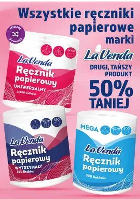 Recznik papierowy Lavenda promocja w Dino