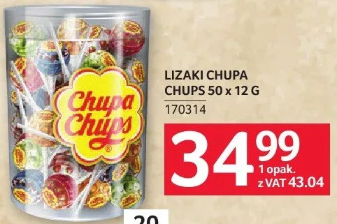 Lizaki Chupa Chups 50x12g 170314 promocja w Selgros