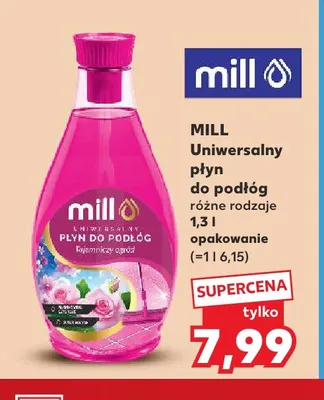 Płyn uniwersalny do podłóg Mill promocja w Kaufland