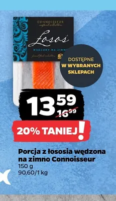 Porcja z łososia wędzona na zimno Connoisseur promocja w Netto