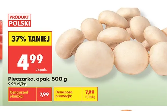 Pieczarka polska promocja w Biedronka
