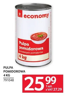 Pulpa pomidorowa 4 kg promocja w Selgros