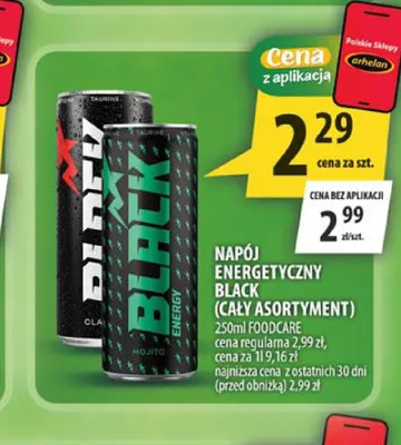 Napój energetyczny Black Mojito promocja w Arhelan