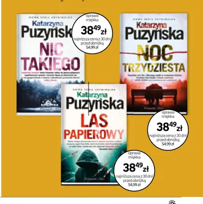 Książka Katarzyna Puzyńska Noc trzydziesta promocja w Empik