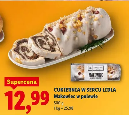 Makowiec w polewie promocja w Lidl