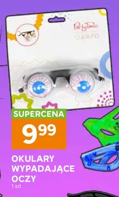 Okulary wypadające oczy Party Time promocja w Stokrotka