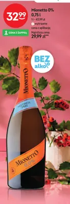 Wino bezalkoholowe musujące Mionetto promocja w Żabka