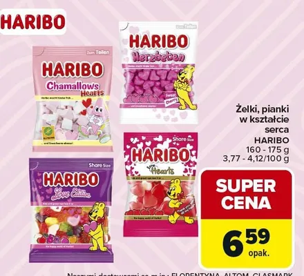 Żelki Chamallows Hearts w kształcie serca promocja w Carrefour Market