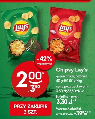 Chipsy paprika promocja w Żabka