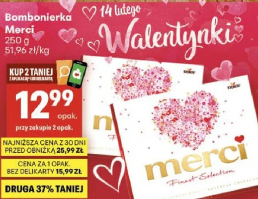Bombonierka Merci promocja w Delikatesy Centrum