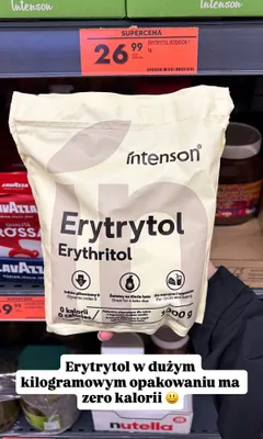 Erytrytol Intenson promocja w Biedronka