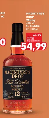 Whisky Macintyre's Drop promocja w Kaufland