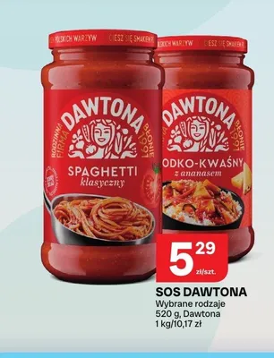 Sos Dawtona Słodko-kwaśny z ananasem promocja w Chorten