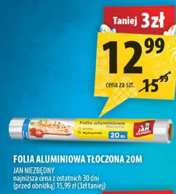 Folia aluminiowa teoczona 20m promocja w Arhelan